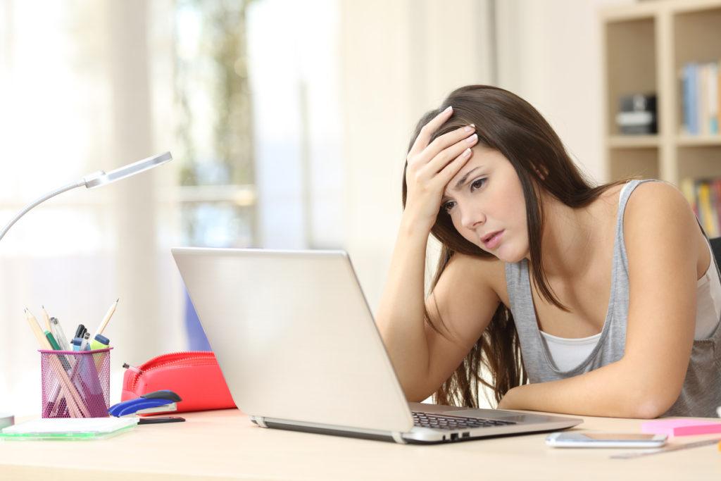 Is Your Child Getting An 'A' In Anxiety? 1 Worried And Sad Student Online